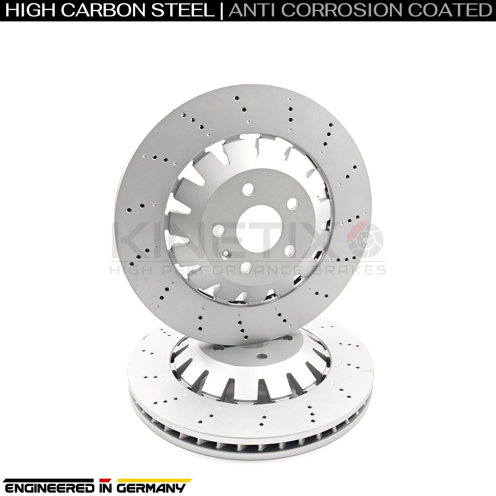 PAIR OF AUDI RS3 8P 2011-2012 FRONT BRAKE DISCS 370mm X 32mm